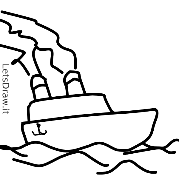 How to draw Boat / hzqwdz1h7.png / LetsDrawIt