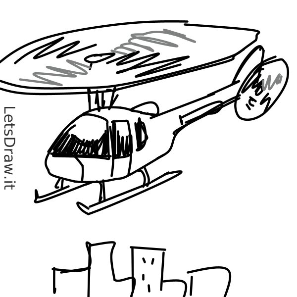 Hubschrauber zeichnen / LetsDrawIt