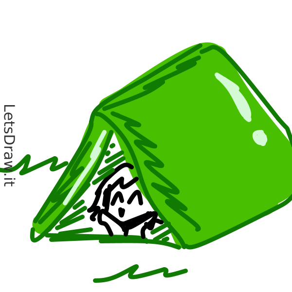 How to draw tent / xumkpgixu.png / LetsDrawIt