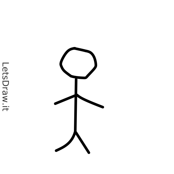 How to draw Stick man / xymgcw6fa.png / LetsDrawIt