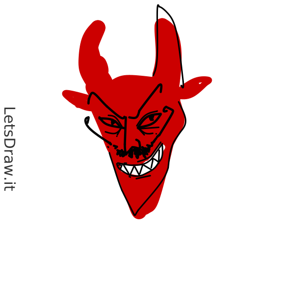 How to draw Demon / y4qd8dqnj.png / LetsDrawIt