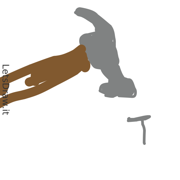 How to draw hammer / y5zknt1up.png / LetsDrawIt