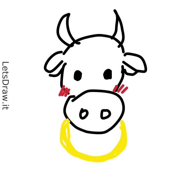 How To Draw Cow Letsdrawit