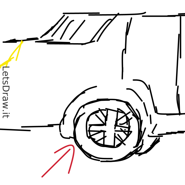 How to draw Car Wheel / yasjdknaz.png / LetsDrawIt