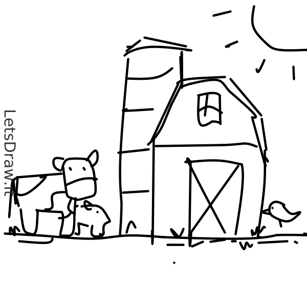 Farm coloring page to print - Farm Kids Coloring Pages