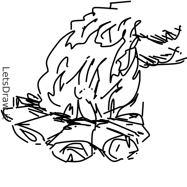 How to draw Bonfire / ydf5rfgrc.png / LetsDrawIt