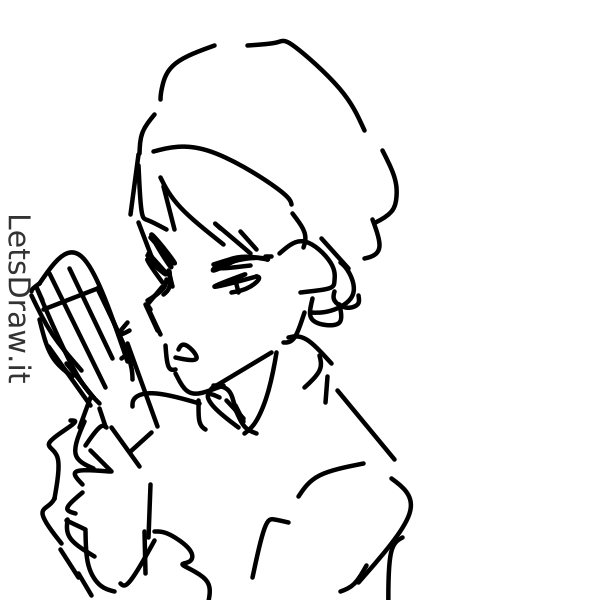 How to draw Gangster / yjaofnwzc.png / LetsDrawIt