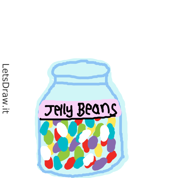 How to draw jelly beans / yjb3o44ko.png / LetsDrawIt
