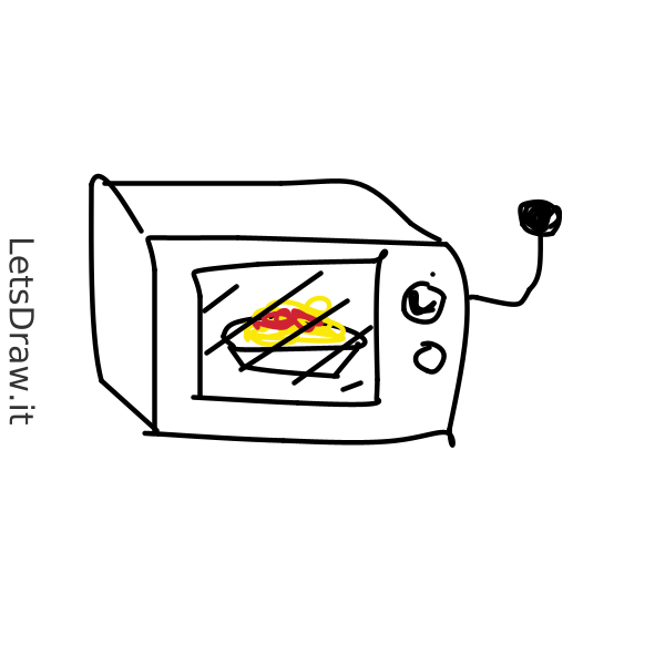 How to draw microwave / yjbwd47ap.png / LetsDrawIt