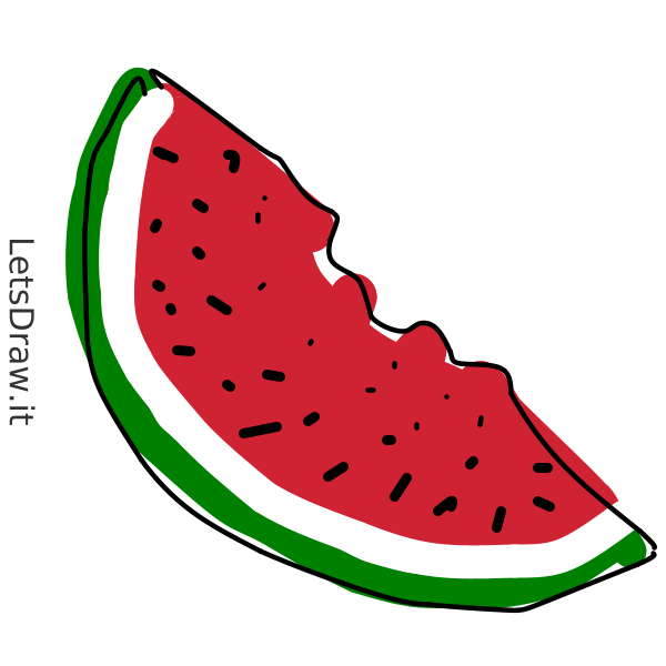 How To Draw Watermelon   Ym4wbn3ya.png   Letsdrawit