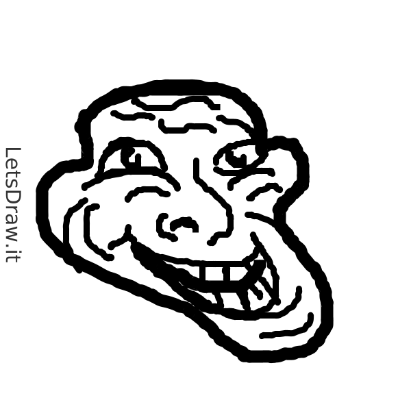 How to draw troll face / ytq5qn4zc.png / LetsDrawIt