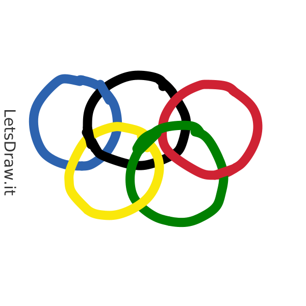 How to draw Olympic rings / yyb6dyqt5.png / LetsDrawIt