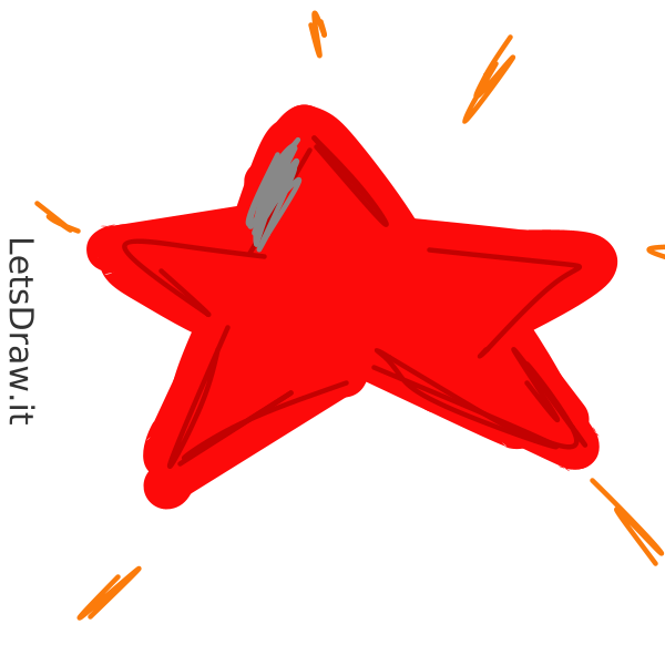 How to draw Red star / z51ppra54.png / LetsDrawIt