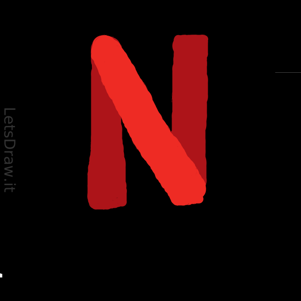 How to draw netflix / zaqixcqu8.png / LetsDrawIt