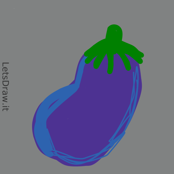 Broccoli Coloring Svg - Drawing Image Of Brinjal - Free Transparent PNG  Clipart Images Download