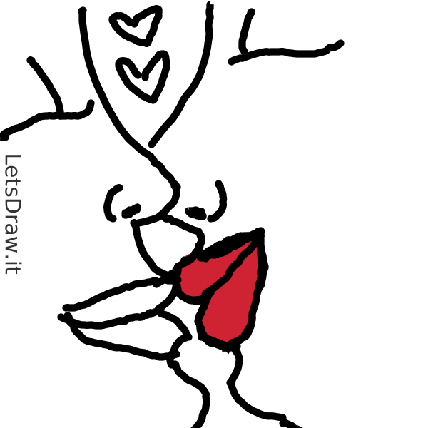 beijo desenho / LetsDrawIt