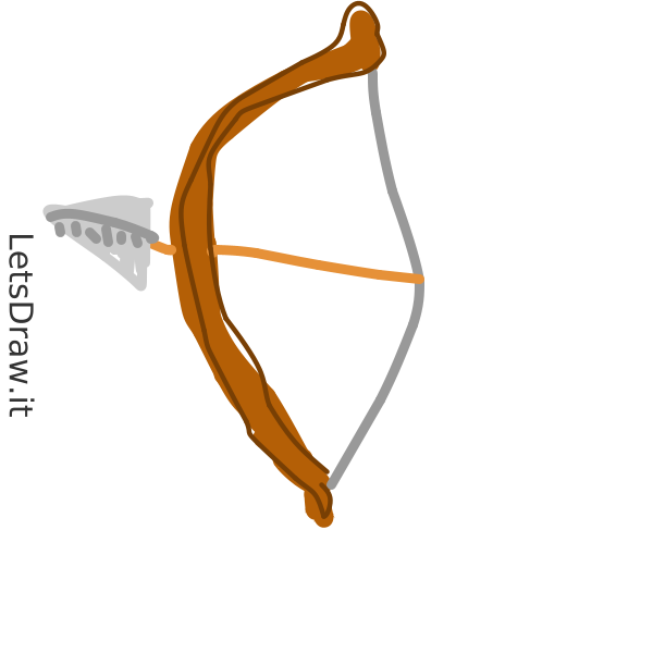 How to draw Bow / Learn to draw from other LetsdrawIt players