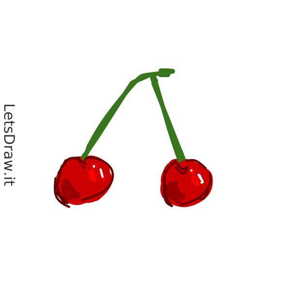 How to draw cherry / zqfrbceep.png / LetsDrawIt