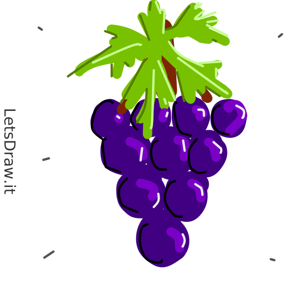 How to draw bunch of grapes / zw6cjiac6.png / LetsDrawIt