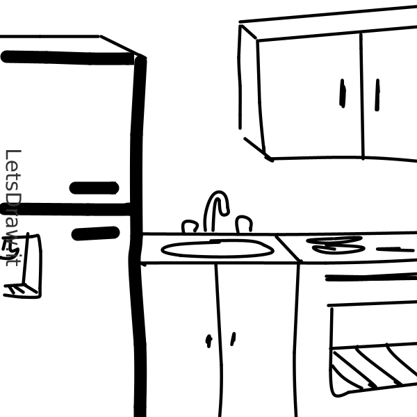 How to draw fridge / zwyp8uok png / LetsDrawIt