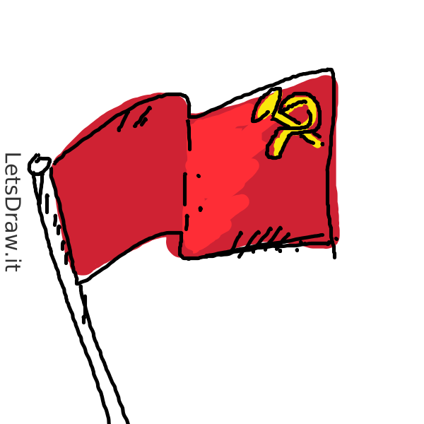 How to draw Soviet Union / zym9pmkmo.png / LetsDrawIt