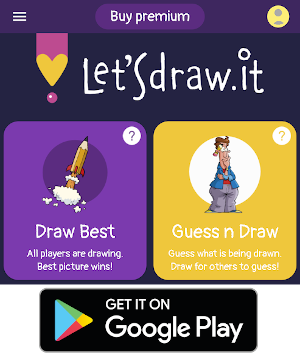 Online games - Guess and Draw, contest, Pictionary, Copy #LetsDrawIt